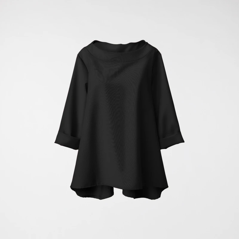 BLUSA CON PIEGONE SUL RETRO