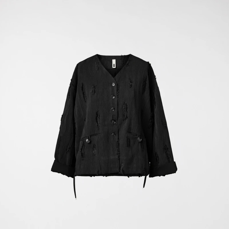 JACKET IN FIL COUPE' FABRIC