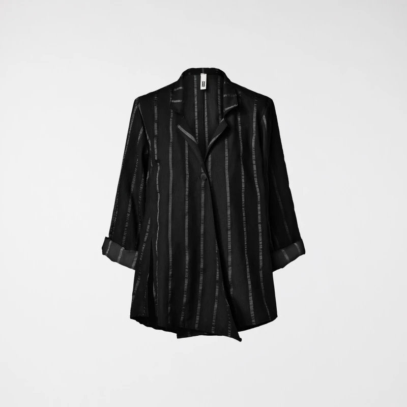 CAMICIA CON RIGHE IN RILIEVO