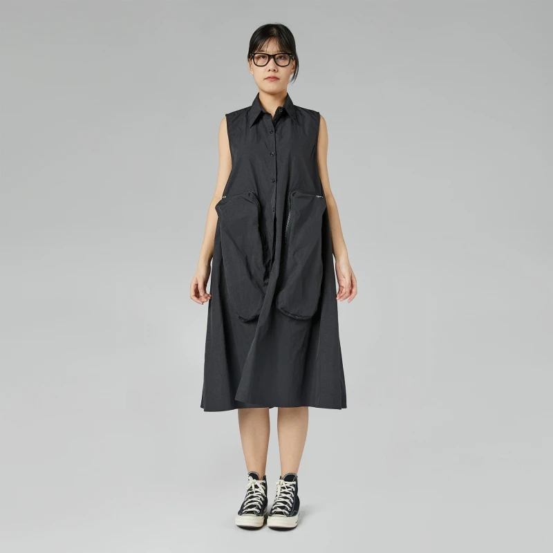 ABITO/GILET CON TASCONI NERO