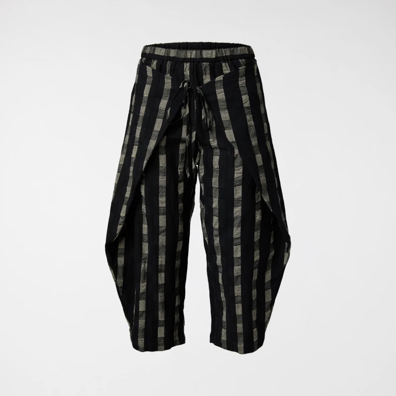 PANTALONI A QUADRI CON...