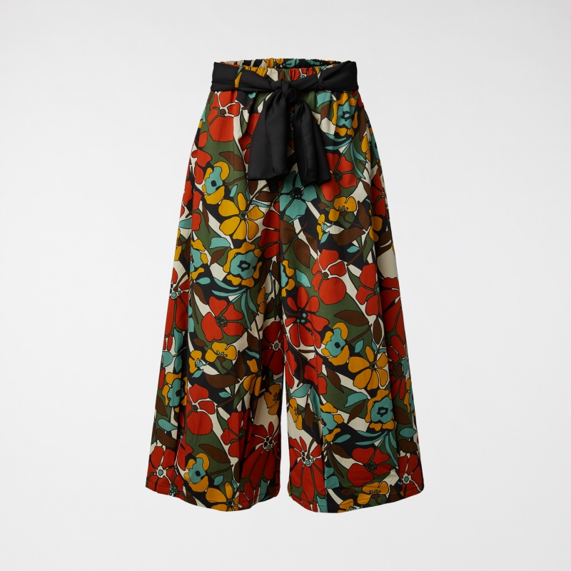 PANTALONI DI COTONE IN...