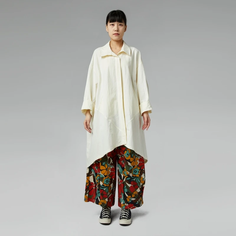 JACKET WITH SPLIT OFF WHITE