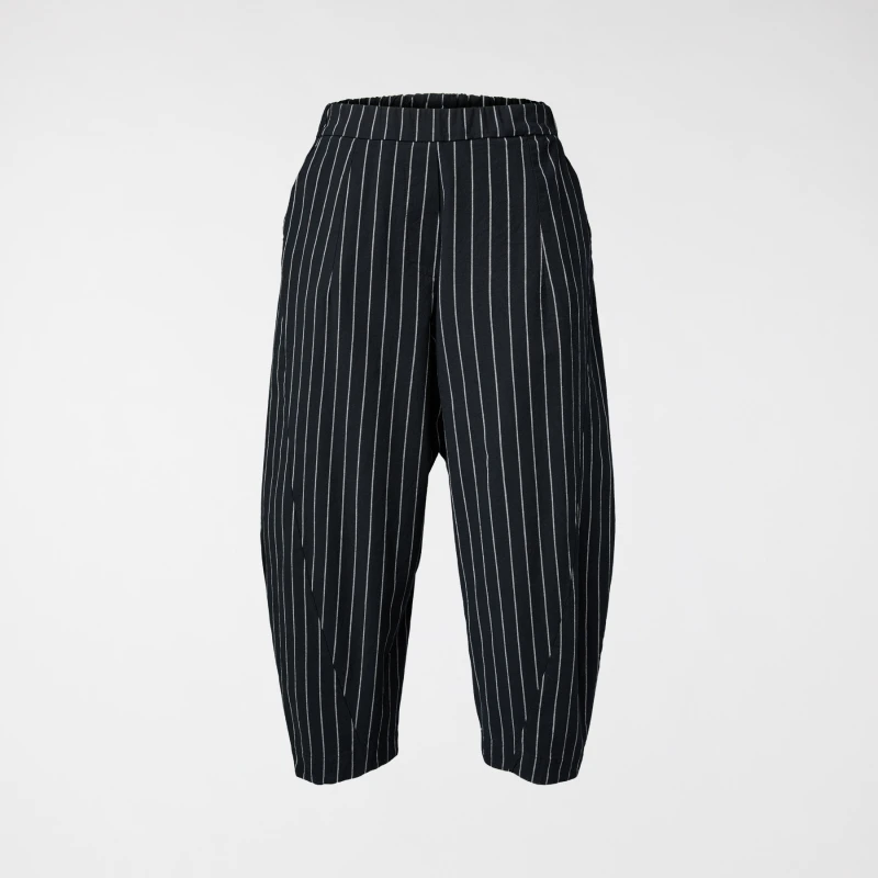 STRIPED POINTED TROUSERS