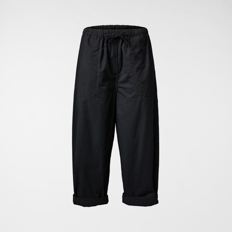 BLACK TROUSERS WITH COULISSE