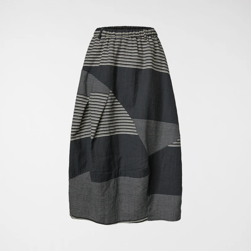 IRREGULAR STRIPED SKIRT