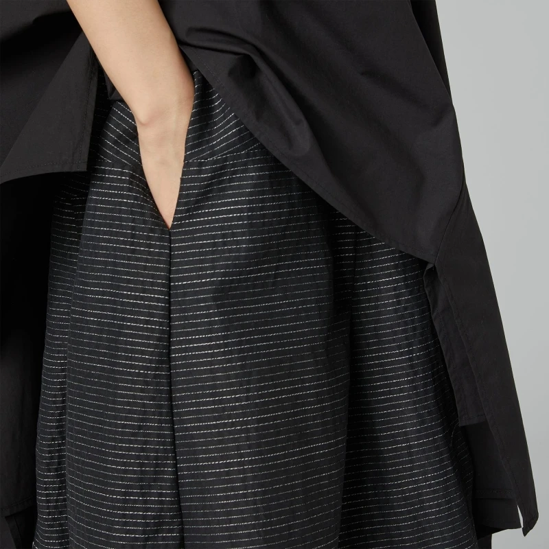 GONNA A RIGHE SOTTILI IN LUREX