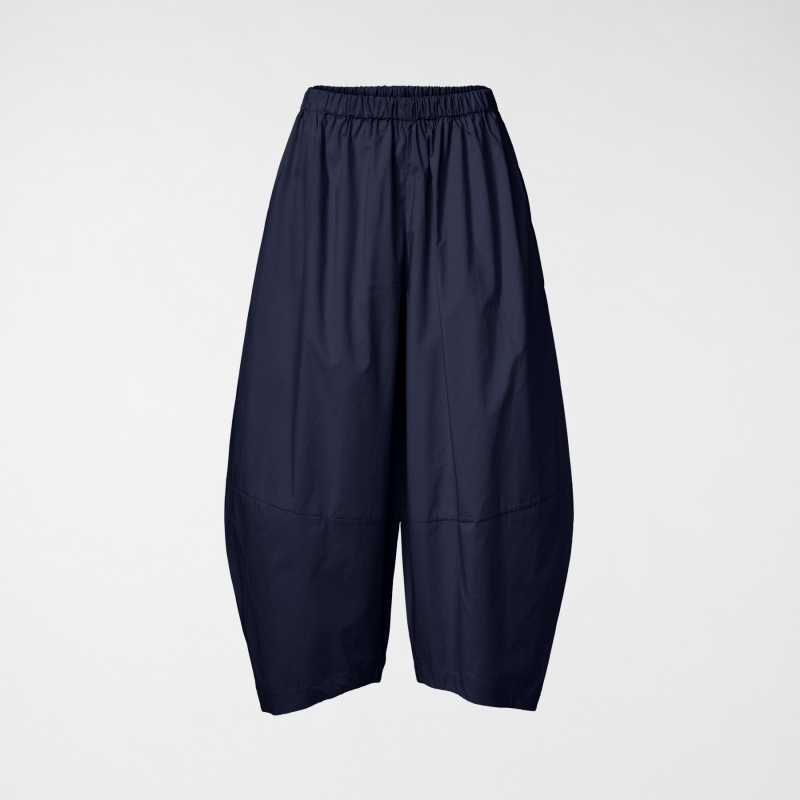 PANTALONE OVETTO IN COTONE BLU
