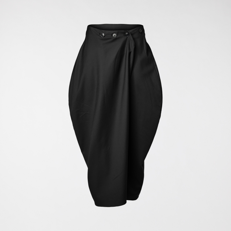 EGG-SHAPED SKIRT WITH...