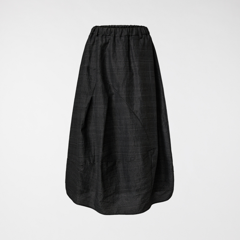 JUPE FINE RAYÉE EN LUREX