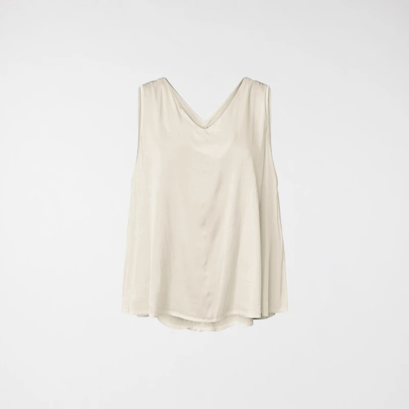 TOP IN RASO MISTO RAYON CON...