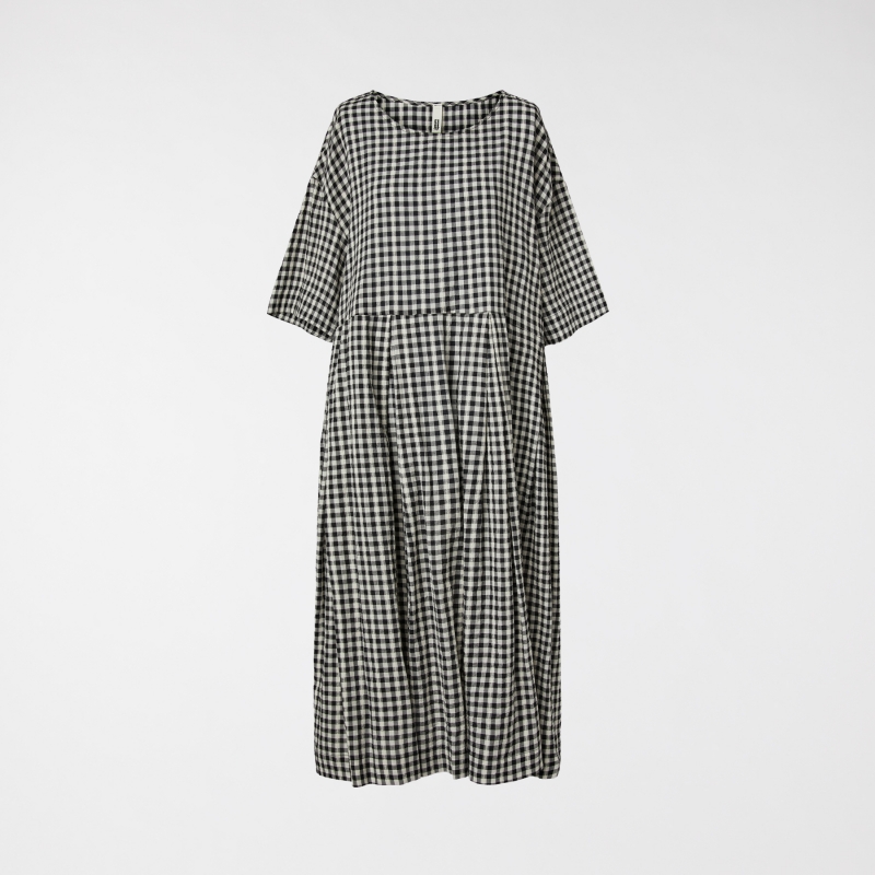 CHECKED DRESS WITH SMALL...