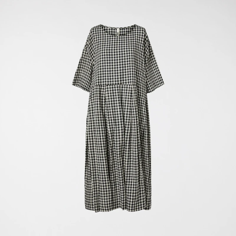 CHECKED DRESS WITH SMALL...