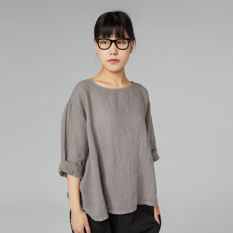 BLUSA IN LINO FANGO