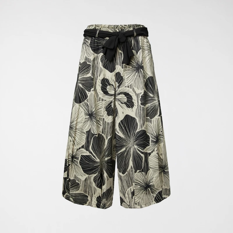 TROUSERS WITH FLORAL PRINT