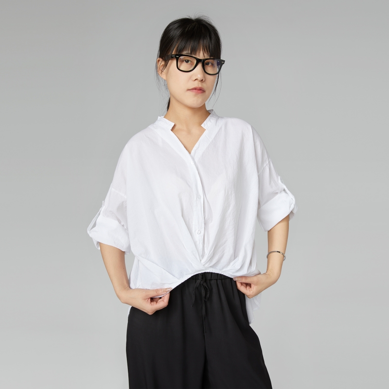 CAMISA CON PLIEGUES BLANCO