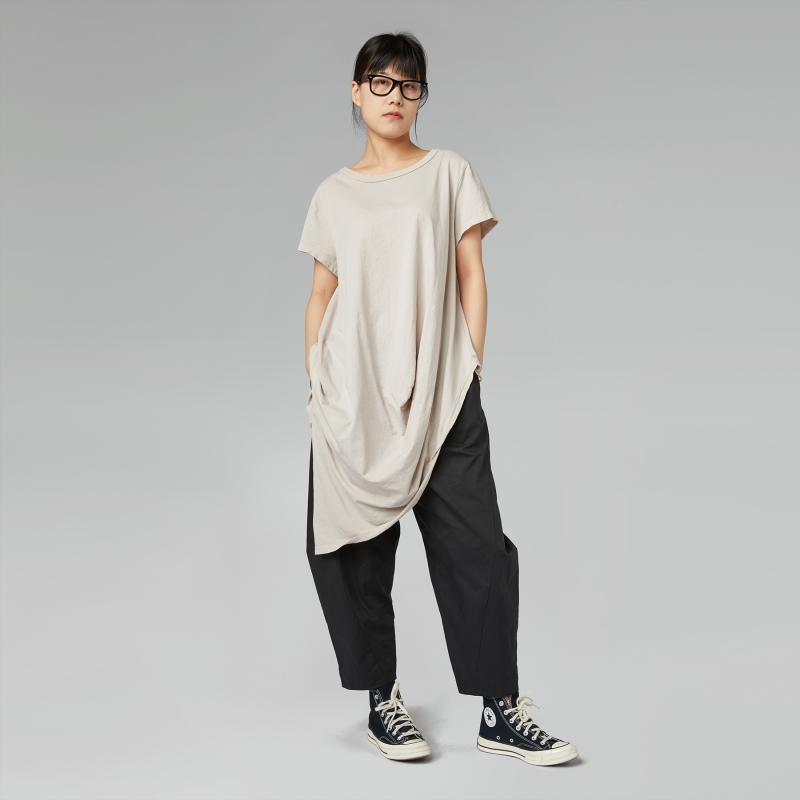 T-SHIRT À POIS BEIGE