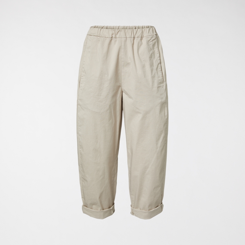 PANTALON SIMPLE EN COTON BEIGE