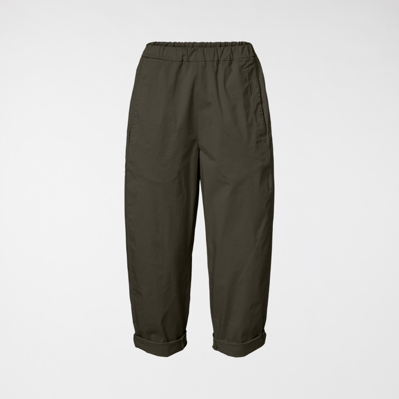 PANTALON SIMPLE EN COTON BRUN