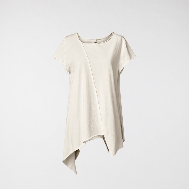 ASYMMETRIC T-SHIRT BEIGE