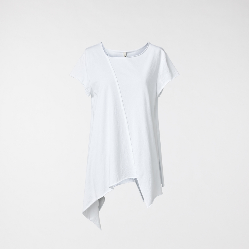 T-SHIRT ASYMÉTRIQUE BLANC