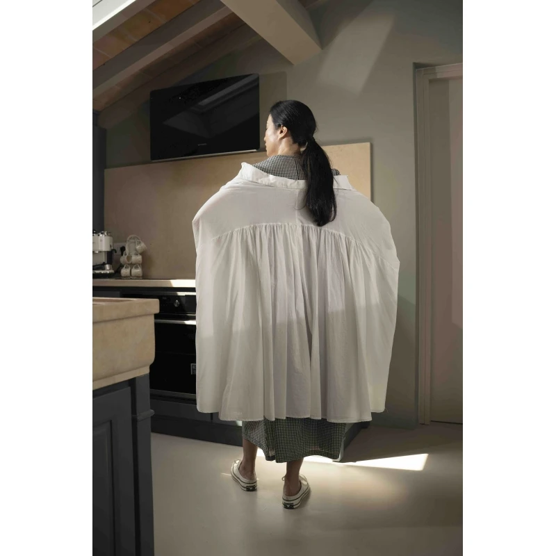 MAXI SHIRT IN COTTON MUSLIN...
