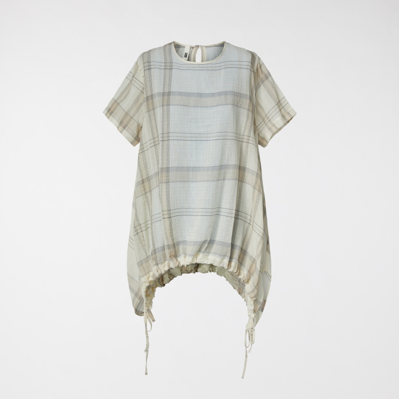 BLUSA SEMITRANSPARENTE HUEVO