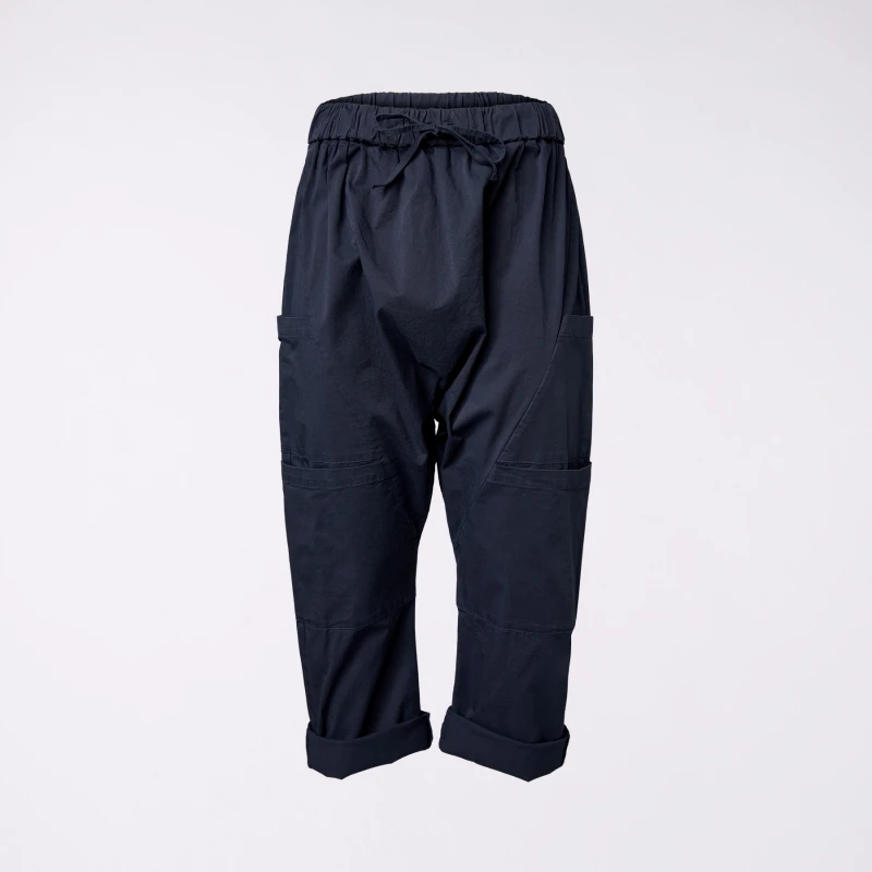 COTTON LOW-RISE TROUSERS