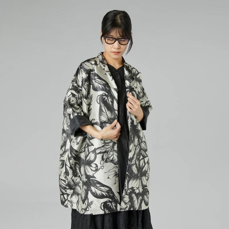 GIACCA KIMONO PERLATO CON...