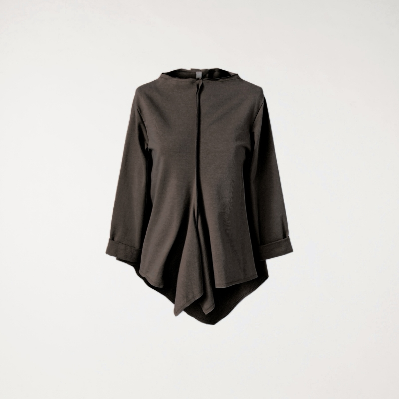 ASYMMETRISCHES TRIKOT BRAUN