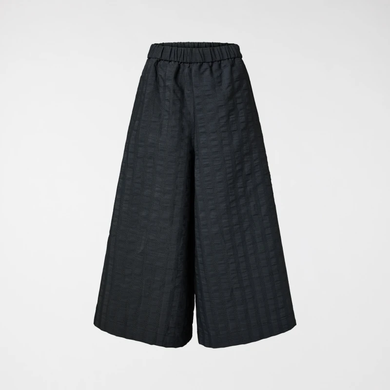 WIDE TROUSERS IN SEERSUCKER...