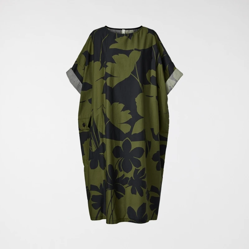 VESTIDO ESTAMPADO CON BOLSILLO