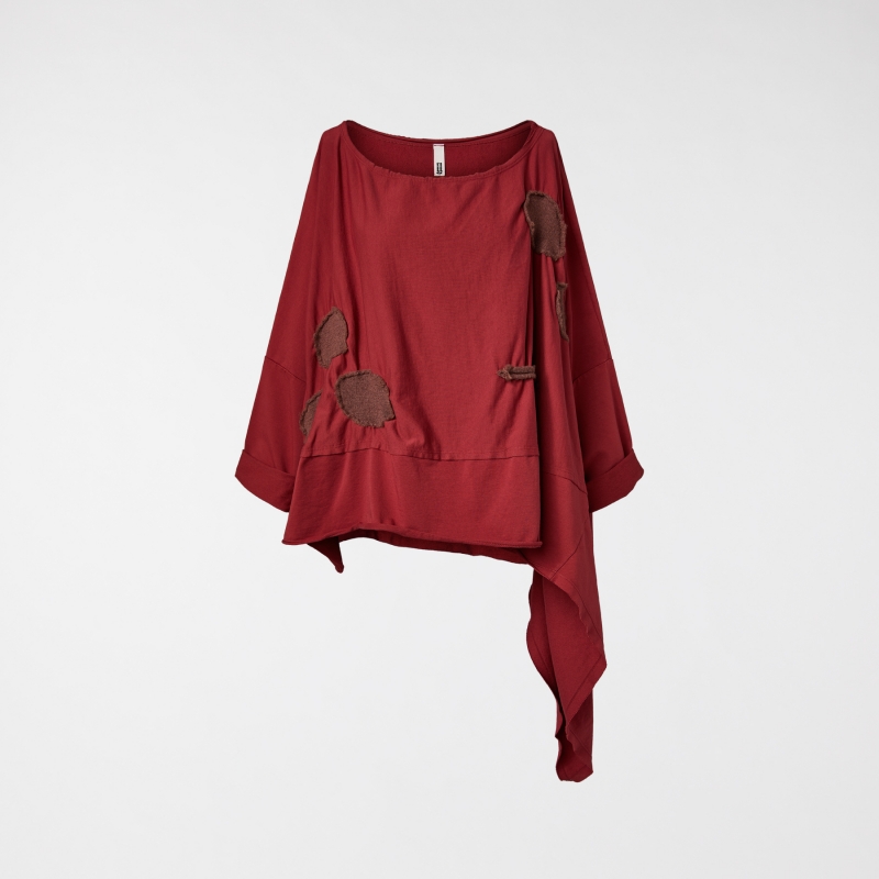 SUDADERA ASIMÉTRICA CON...