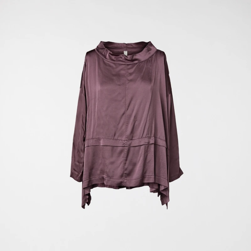 SATIN BLOUSE MAUVE