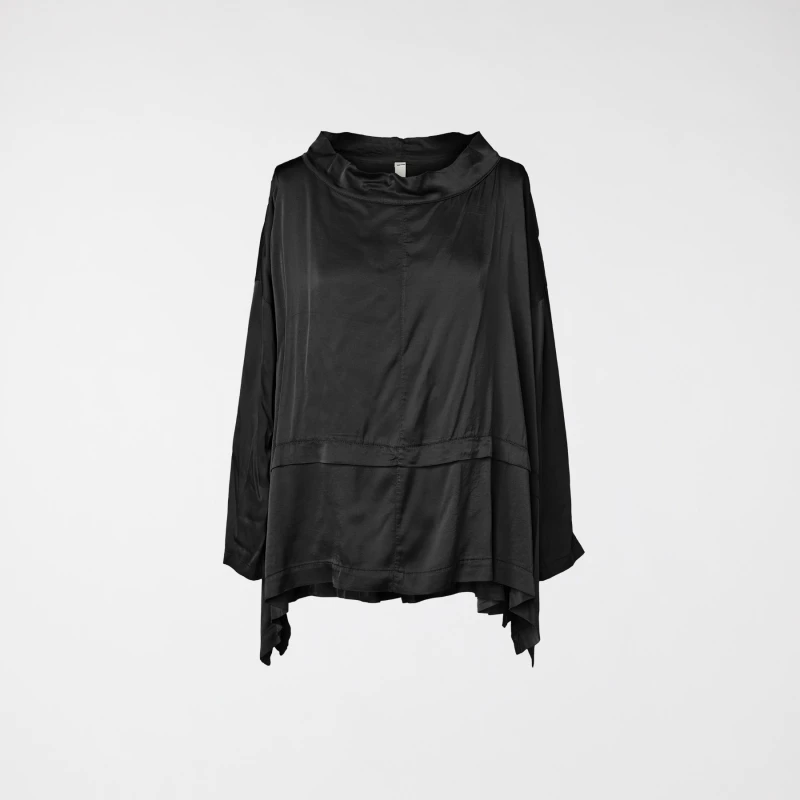SATIN BLOUSE BLACK