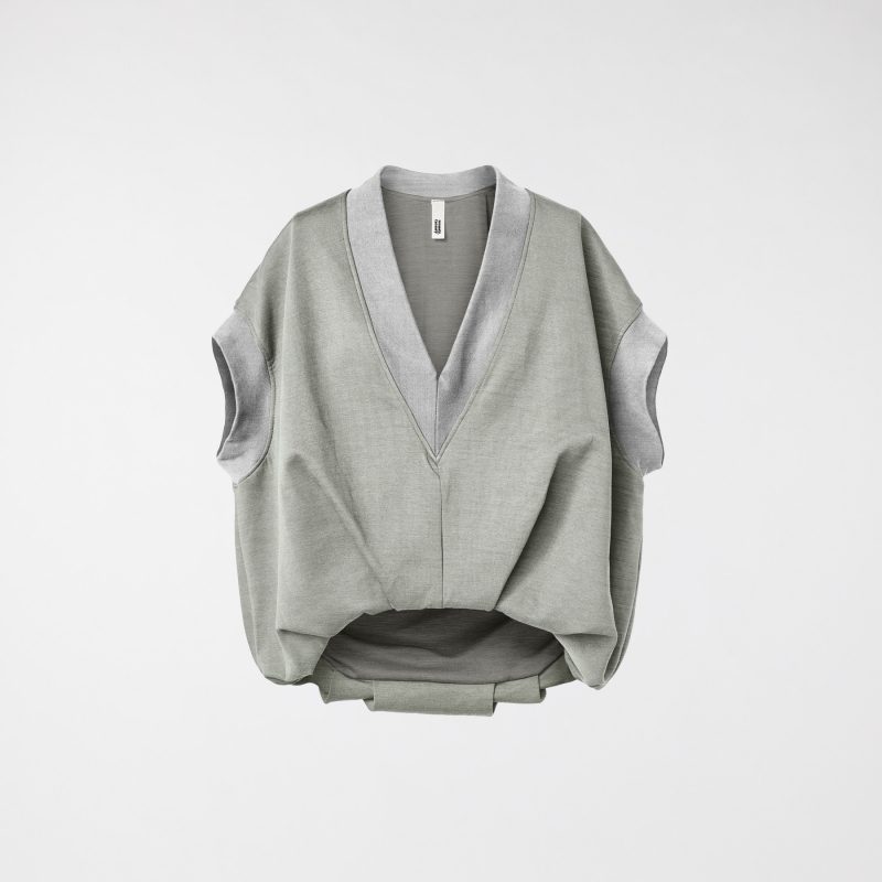 GILET/SWEAT-SHIRT COL EN V...