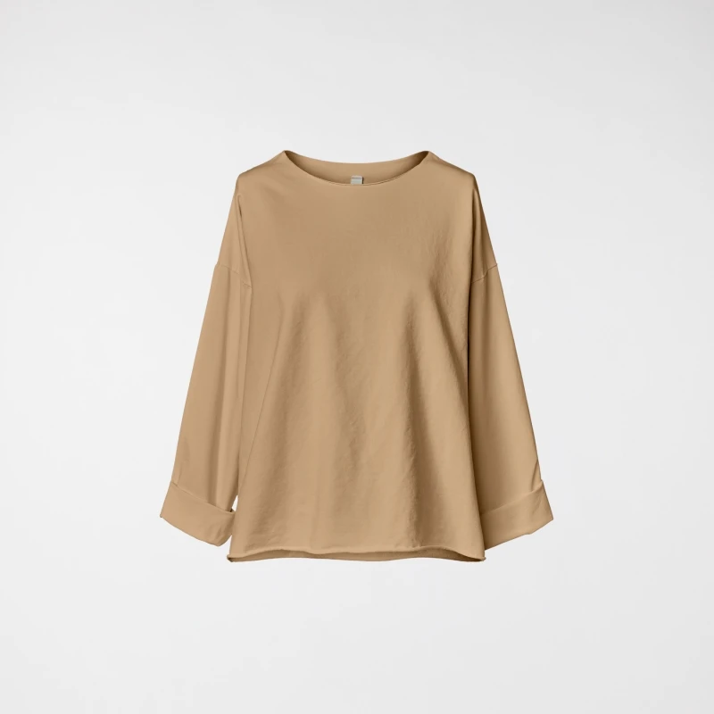 SUDADERA LIGERA BASIC CAMELLO