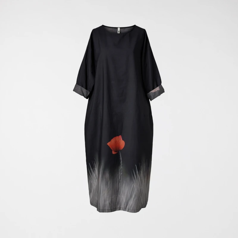VESTIDO CON AMAPOLA