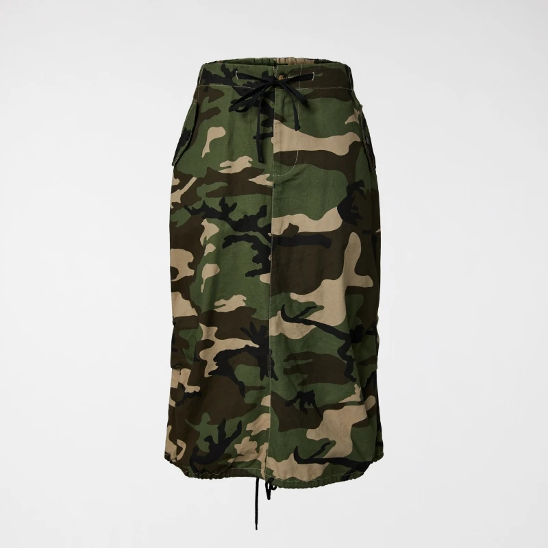 FALDA DE ALGODÓN CAMUFLAJE