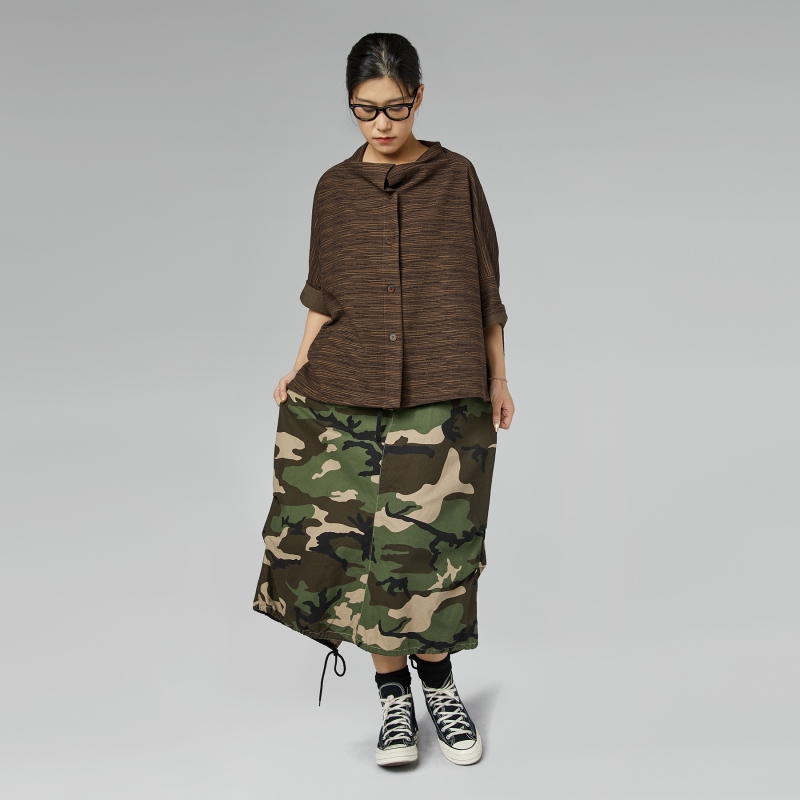 GESTREIFTER CARDIGAN BRAUN