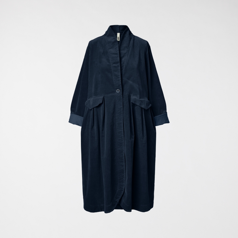 VELVET OVERCOAT BLUE