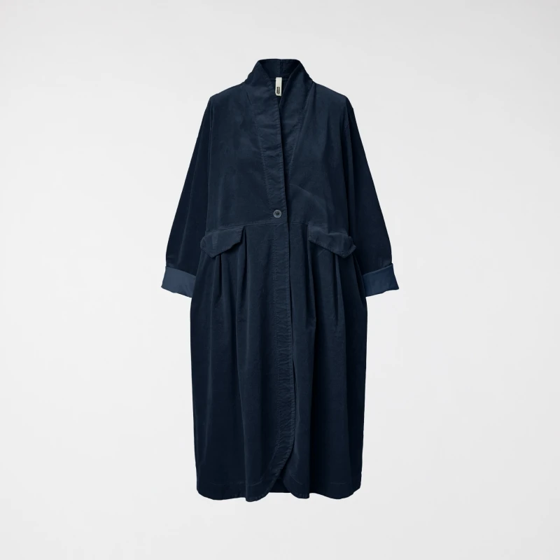 VELVET OVERCOAT BLUE