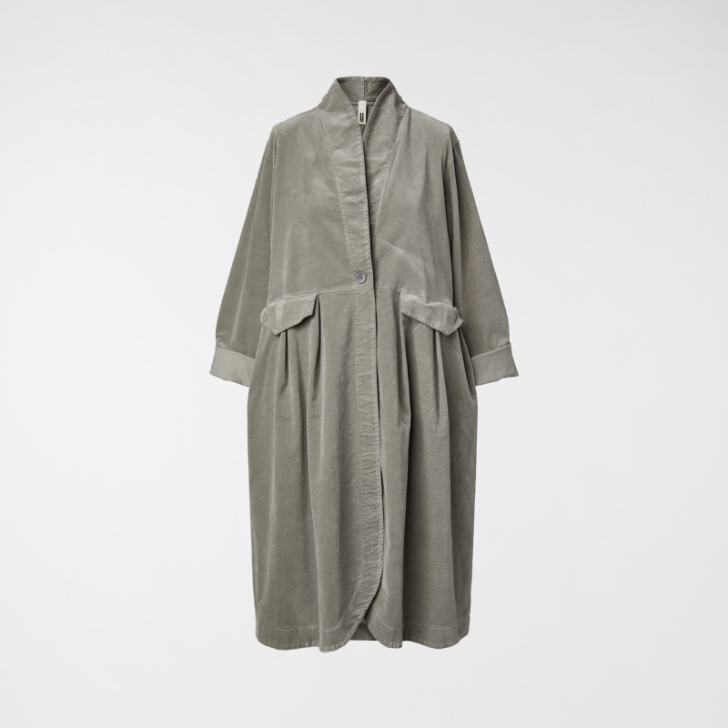 VELVET OVERCOAT MUD