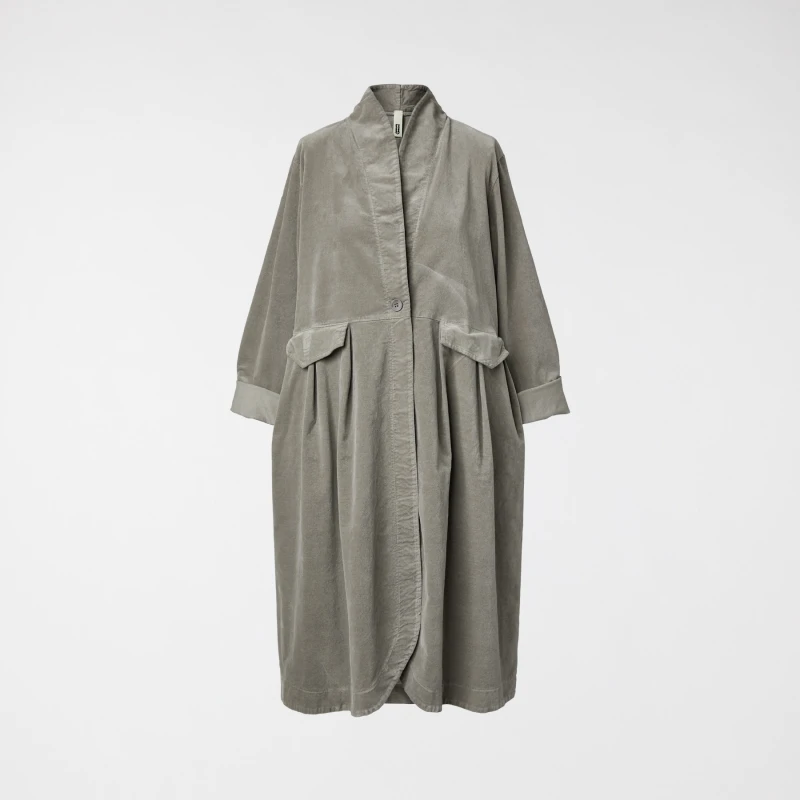 VELVET OVERCOAT MUD