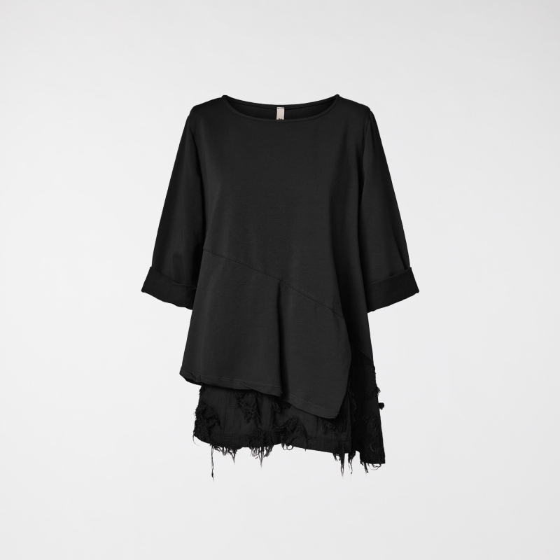 SWEATER WITH HEM DETAIL FIL...
