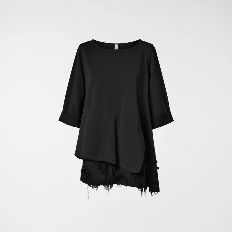 SWEATER WITH HEM DETAIL FIL...