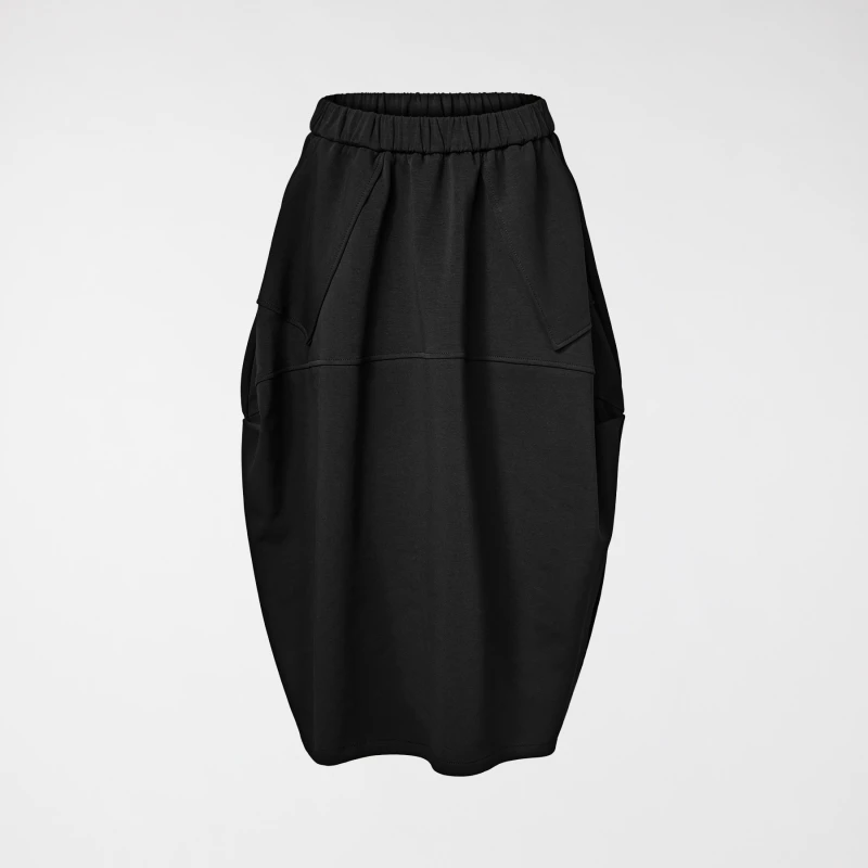 GONNA IN FELPA NERO