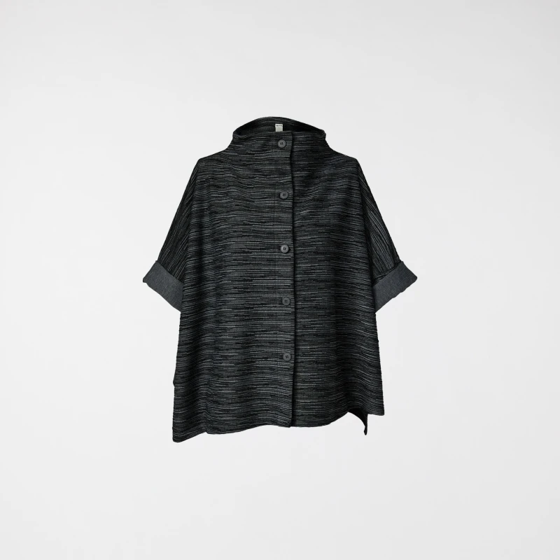 CARDIGAN STRIATO GRIGIO