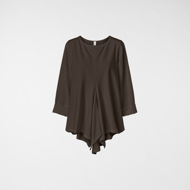 POINTED T-SHIRT BROWN
