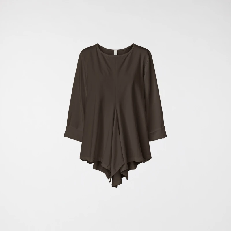 POINTED T-SHIRT BROWN